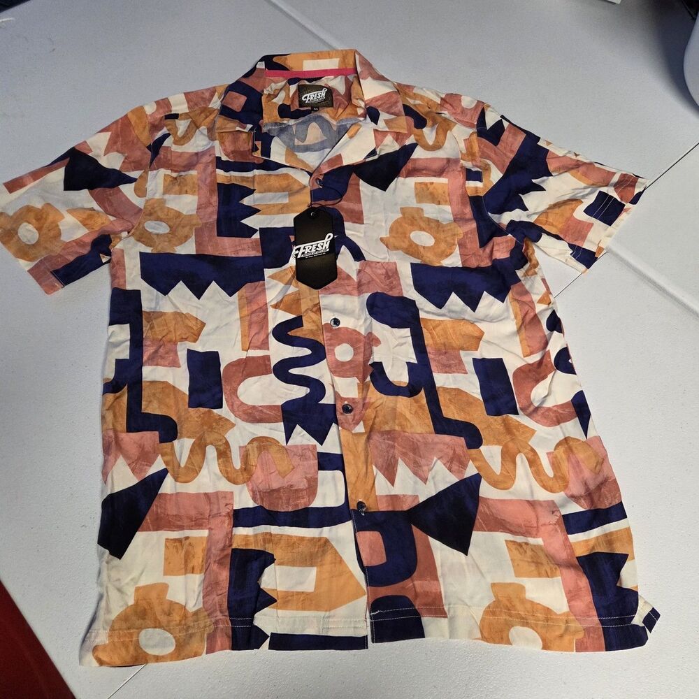 Fresh Prints of Bel Air All Over Abstract Print Med Shirt Drill Clothing Co New